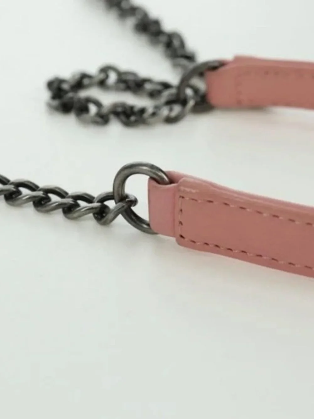 CHANEL Matelasse Lego Boy Chain Shoulder Bag Lamb Skin Pink CC Auth 172559SAM
